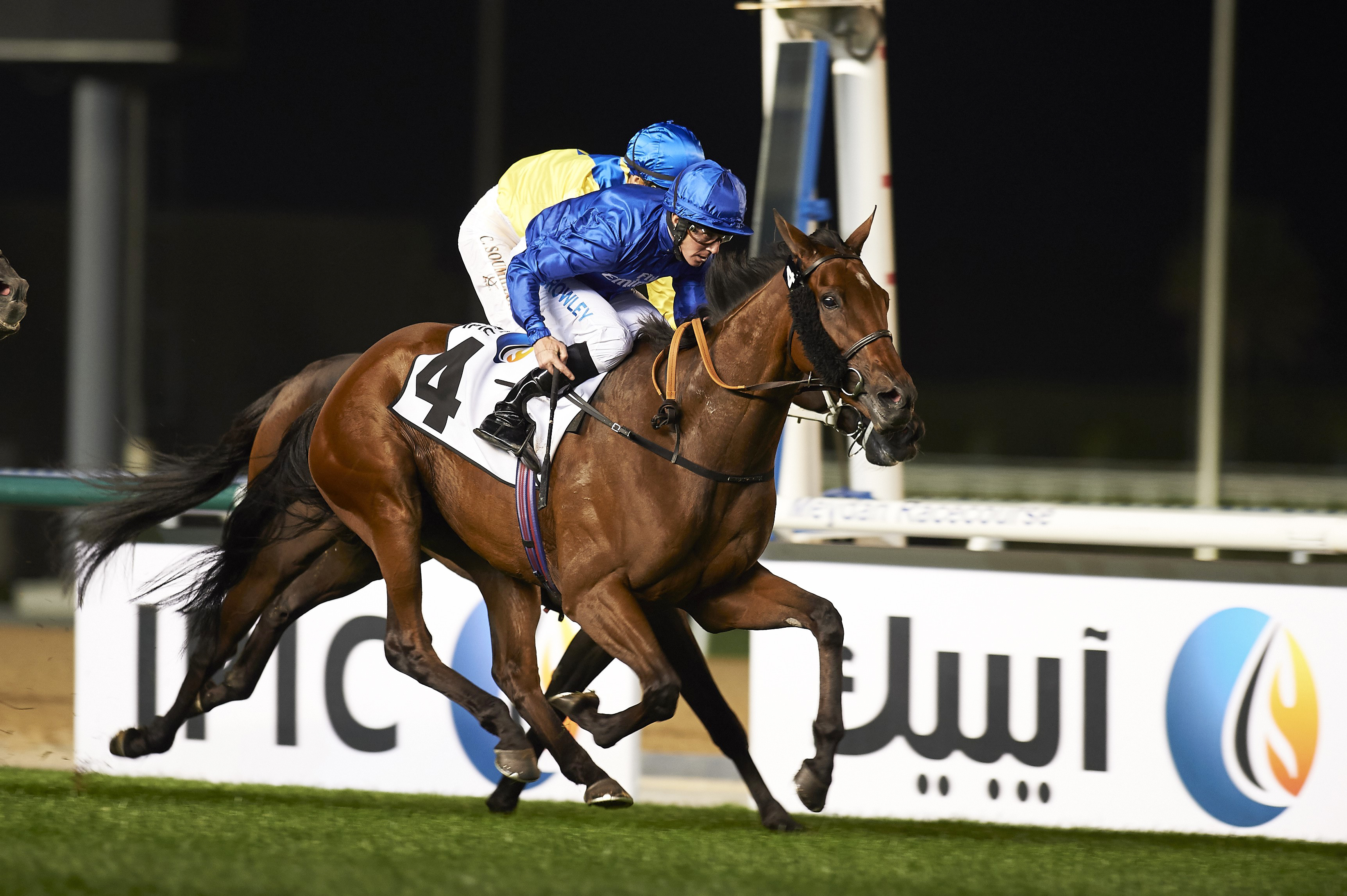 Promising Run wins the 2017 Group 2 Al Rashidiya Stakes