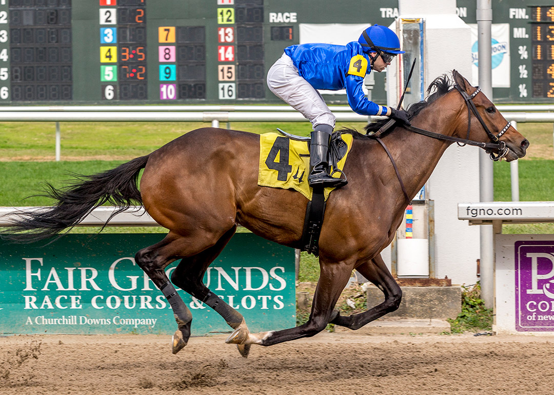Proxy wins a Dec. 19 allowance at Fair Grounds Race Course