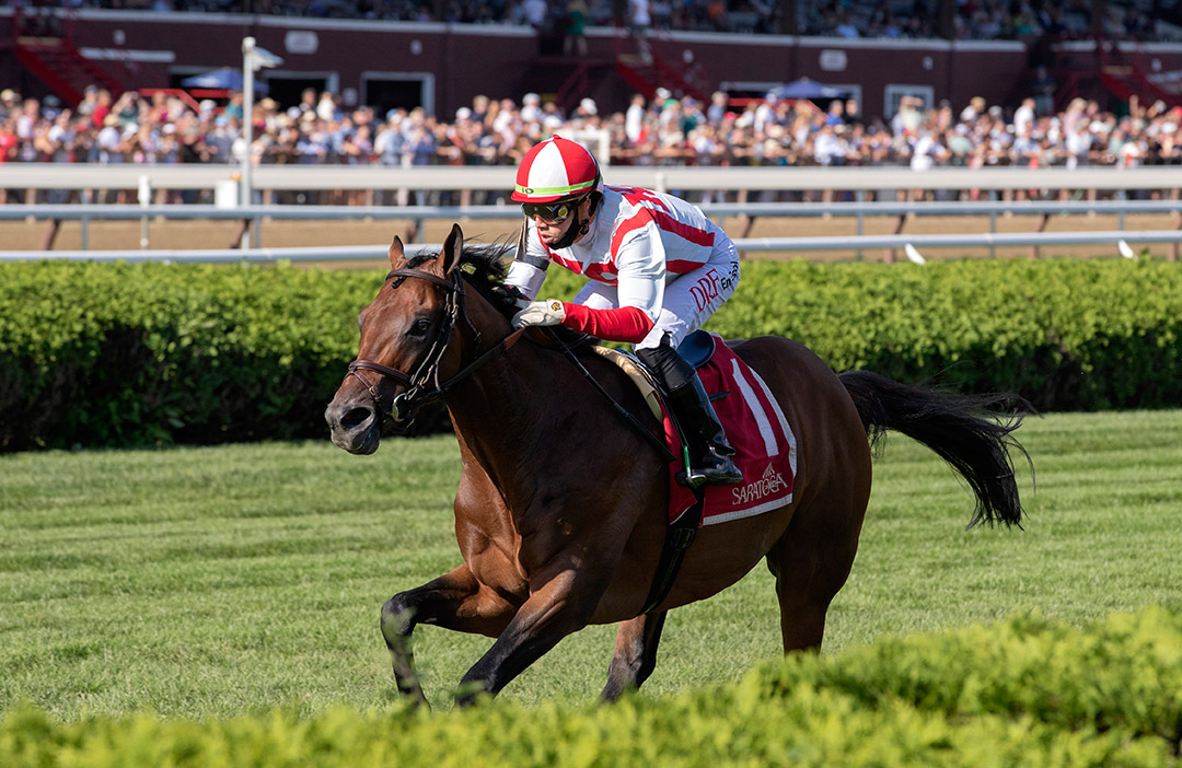 Public Sector wins the 2021 Saranac Stakes at Saratoga Race Course