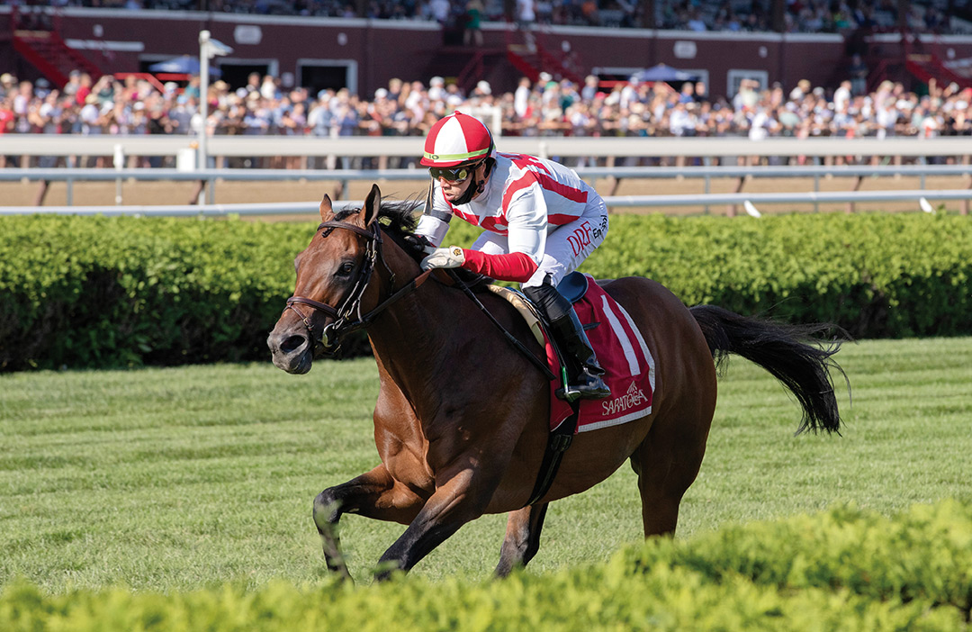 Public Sector wins the 2021 Saranac Stakes at Saratoga Race Course