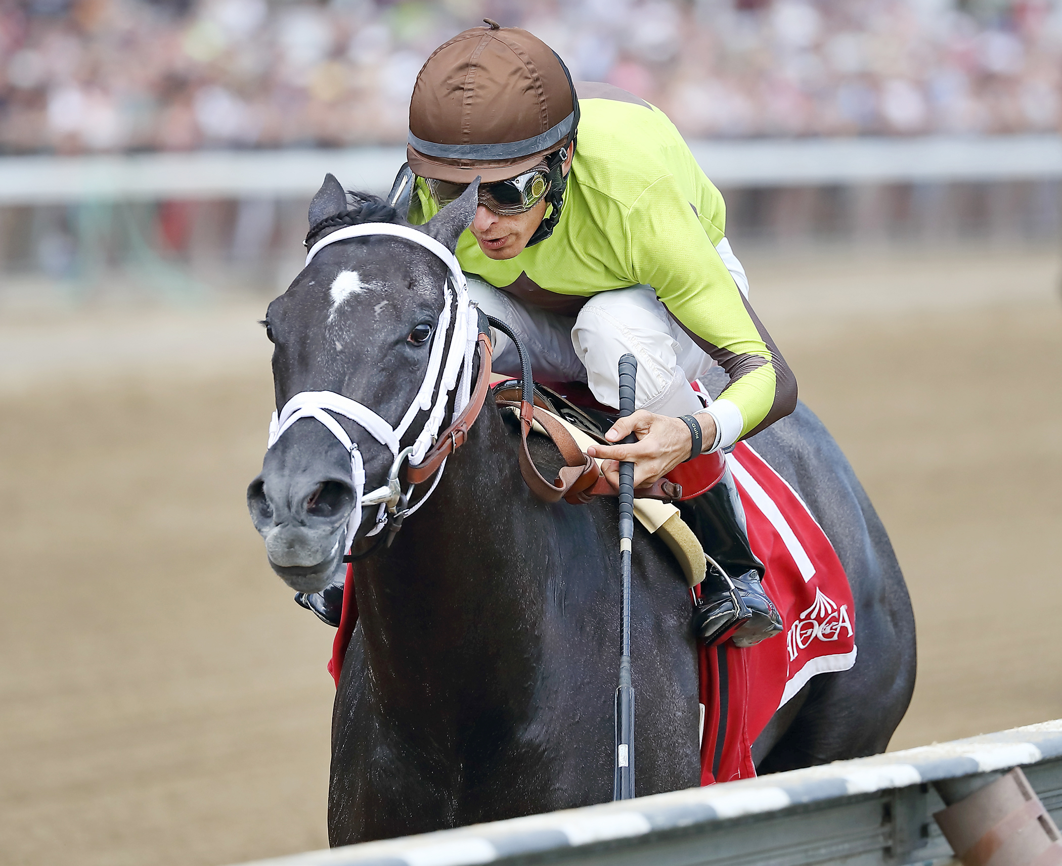 Pure Silver wins the Adirondack Stakes