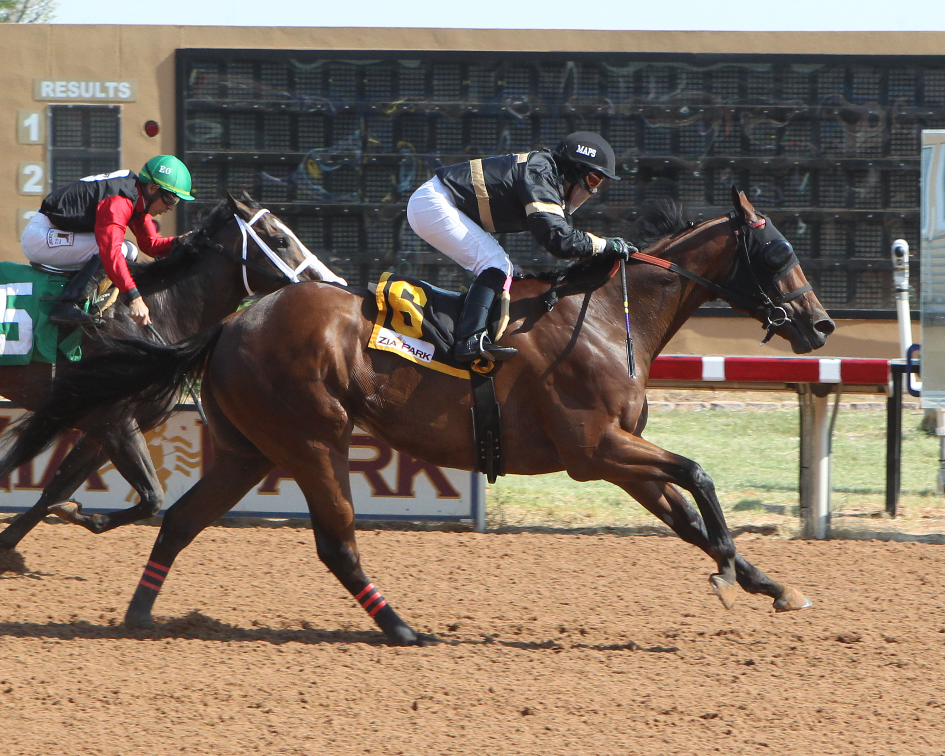 Redneck Humor wins the 2017 Premiere Cup Handicap at Zia Park