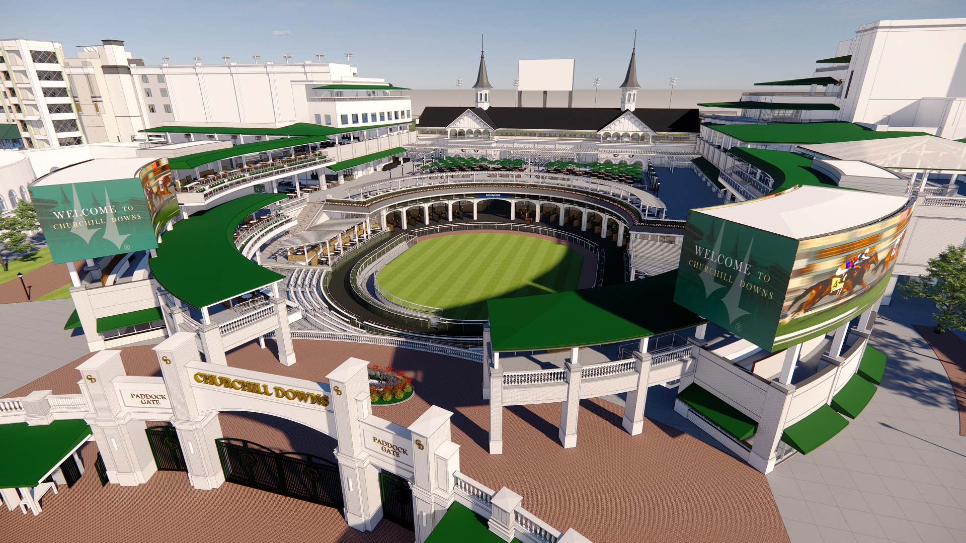 Churchill Downs new paddock
