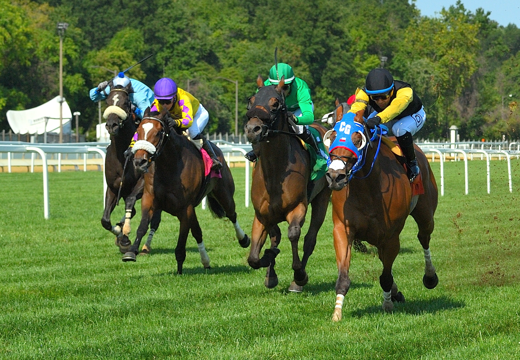 Completed Pass en el Laurel Dash Stakes