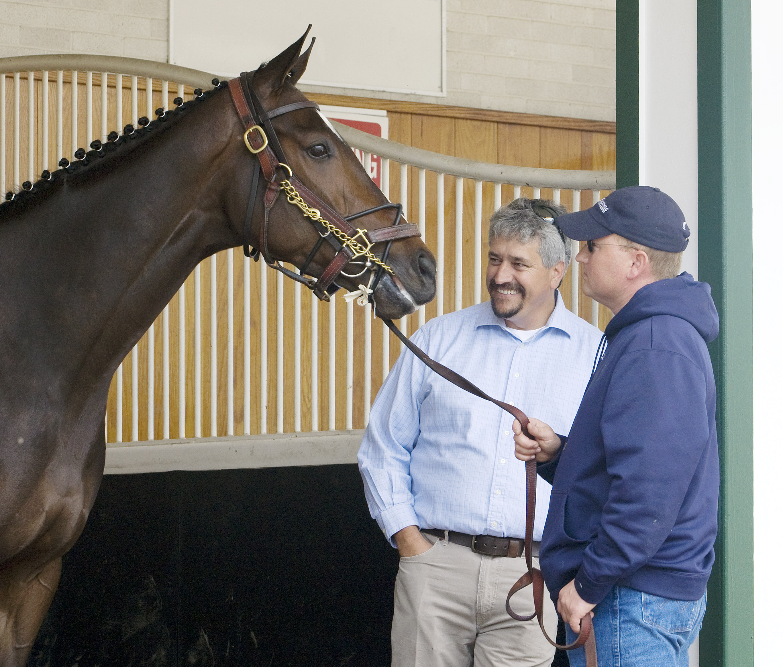 Rachel Alexandra with trainer Steve Asmussen