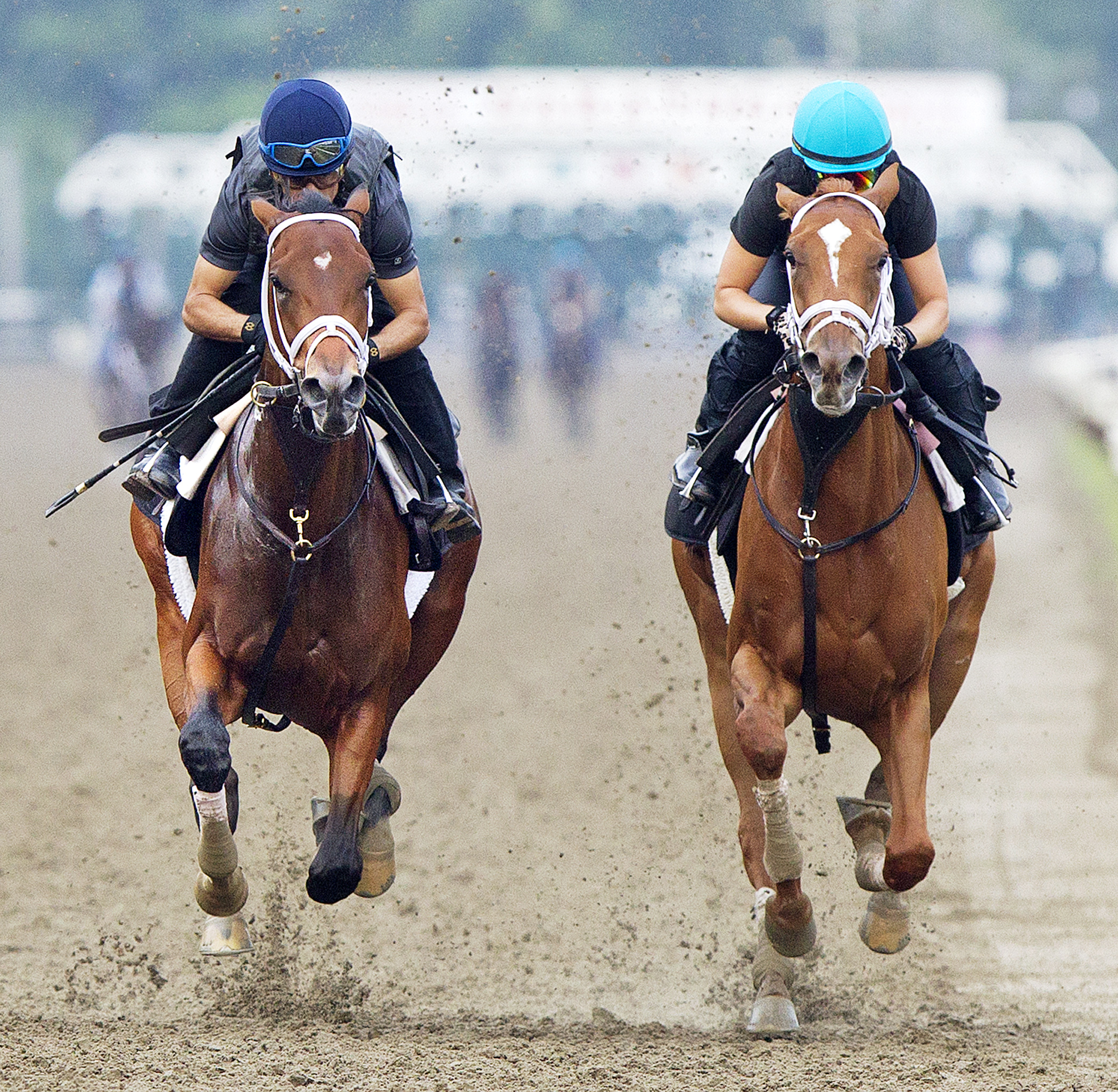 Rachel's Valentina trains with Preppy at Saratoga
