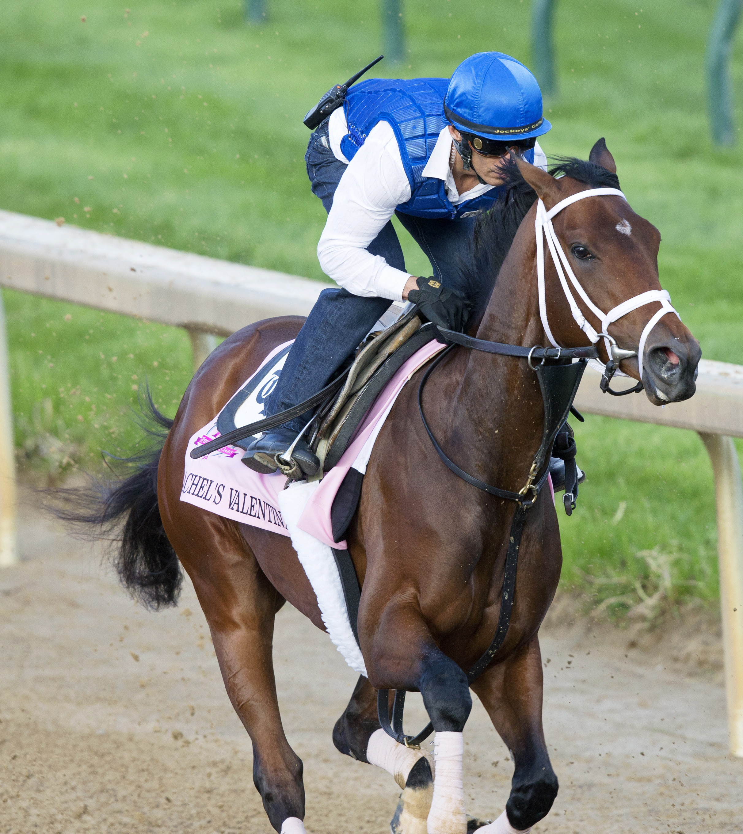 Rachel's Valentina trains at Churchill on April 28