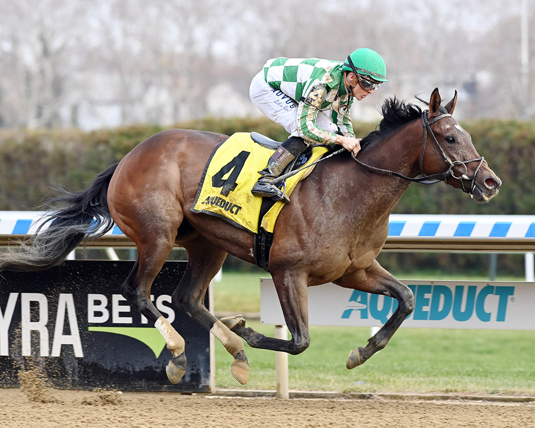 Radio Days wins a Dec. 2 allowance at Aqueduct Racetrack