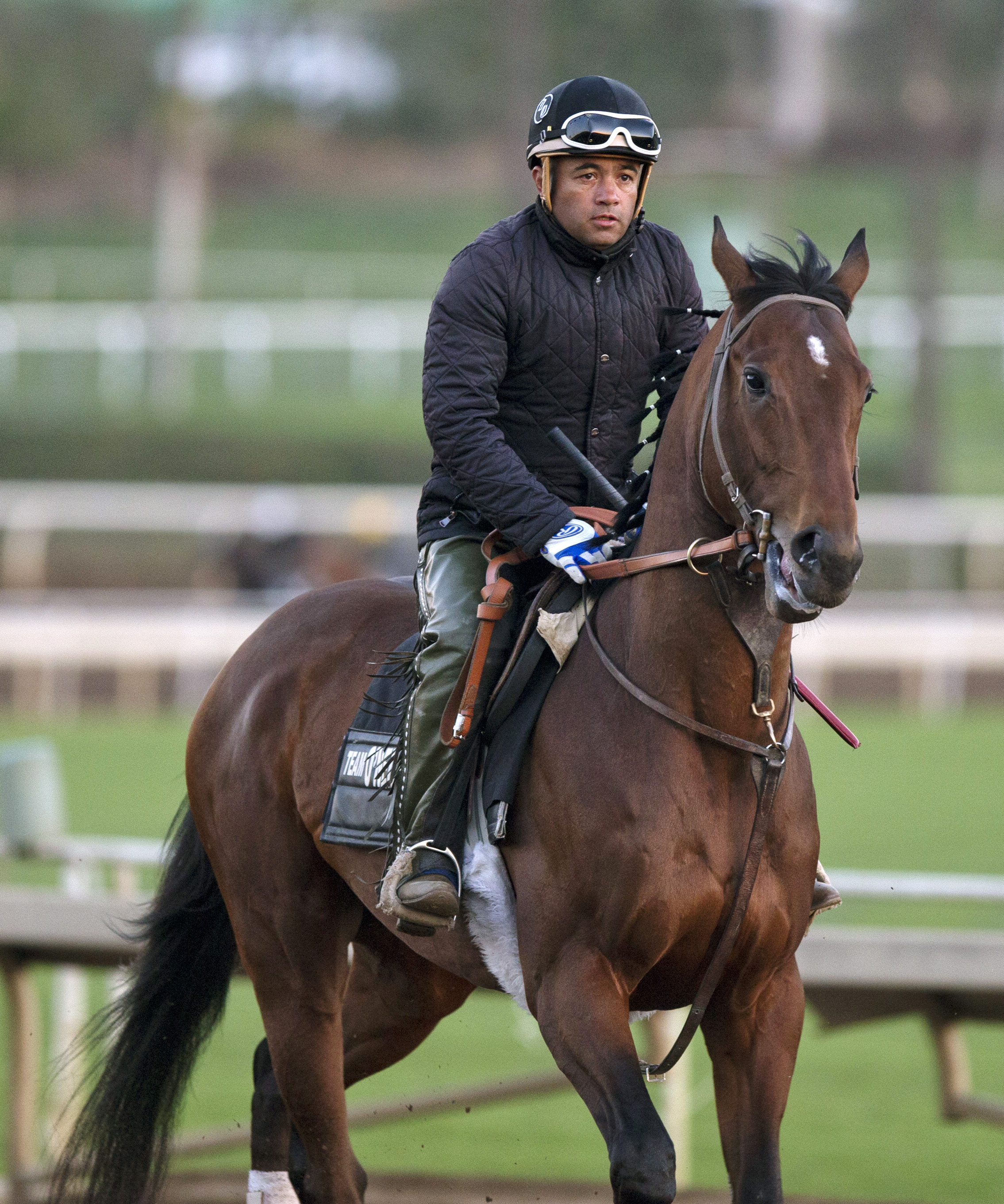 Ralis at Santa Anita Park in February