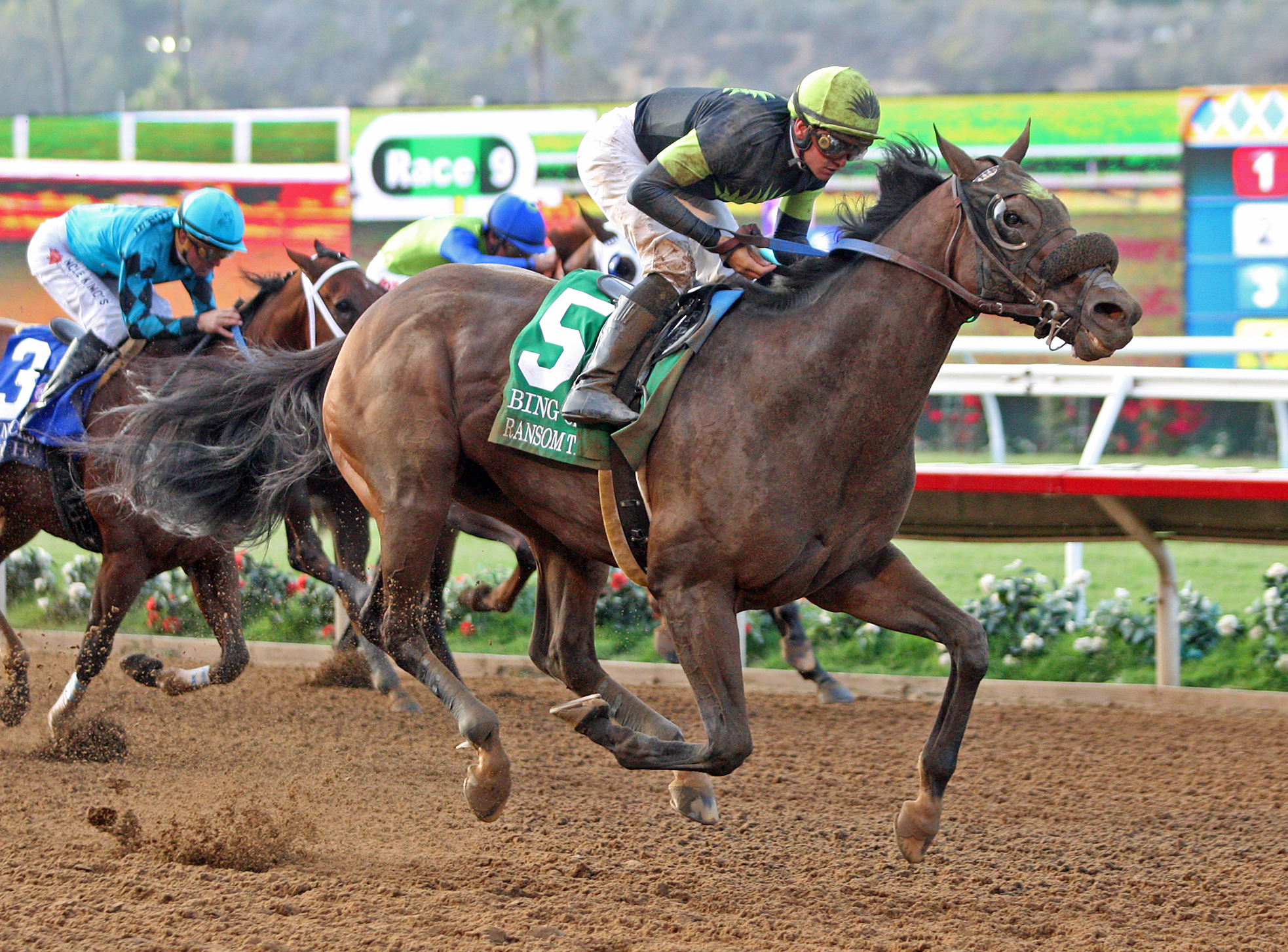 Ransom the Moon wins the 2018 Bing Crosby Stakes