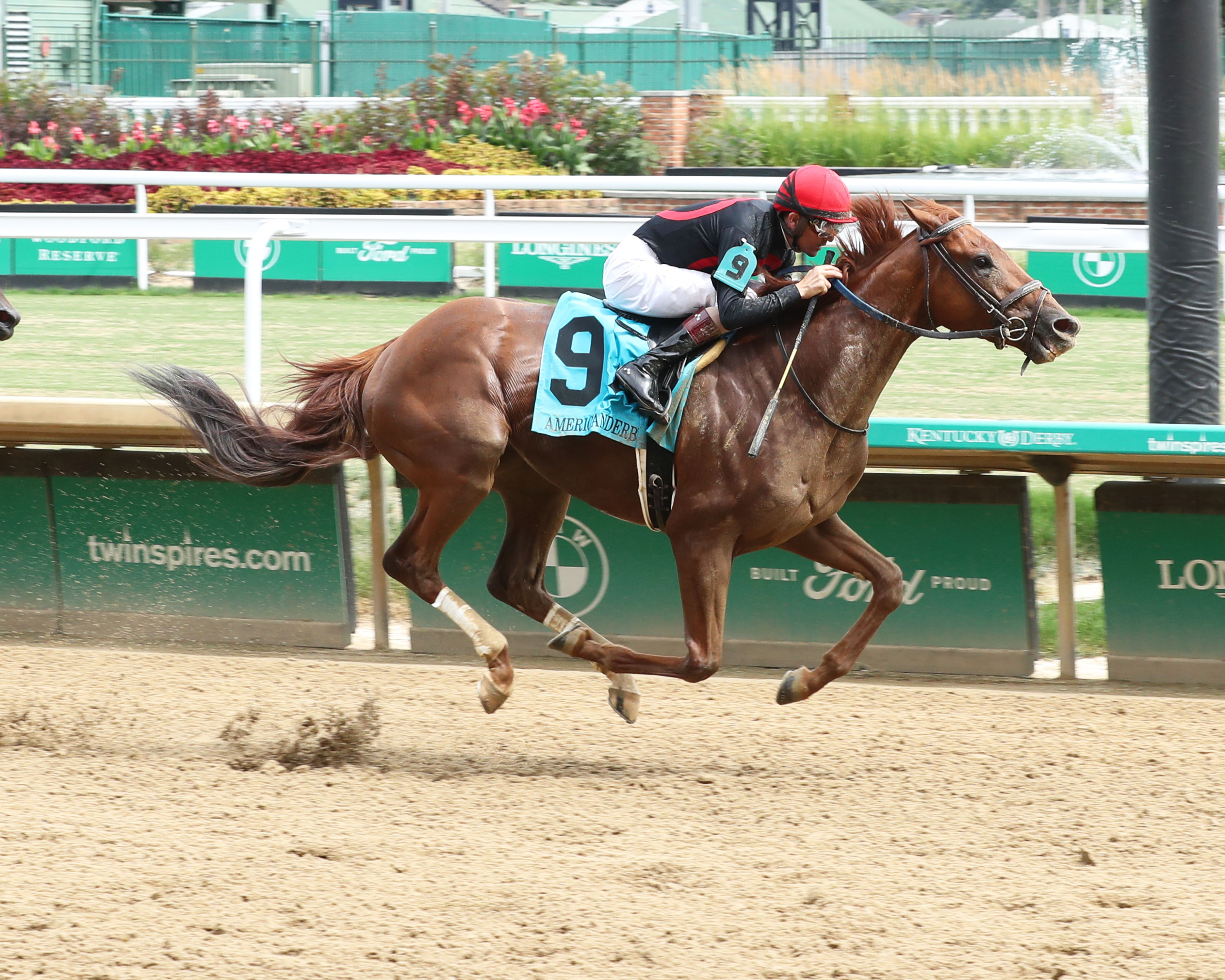 Rattle N Roll wins the American Derby at Churchill on July 2 2022
