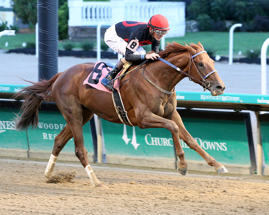 Rattle N Roll wins a Sept. 23 maiden race at Churchill Downs