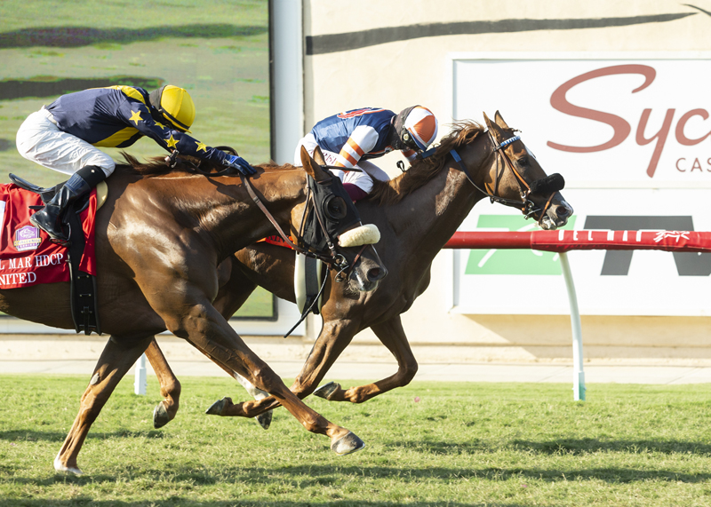 Red King wins Del Mar Handicap alternate 8-22-2020