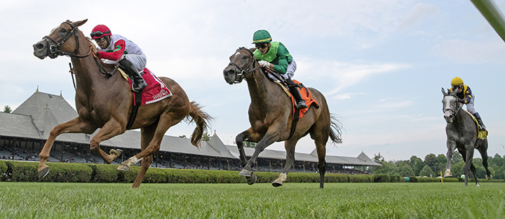 Regal Glory wins the Lake George Stakes at Saratoga Race Course