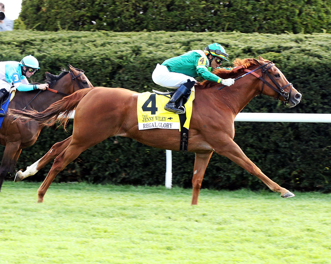 Regal Glory wins the 2022 Jenny Wiley Stakes at Keeneland