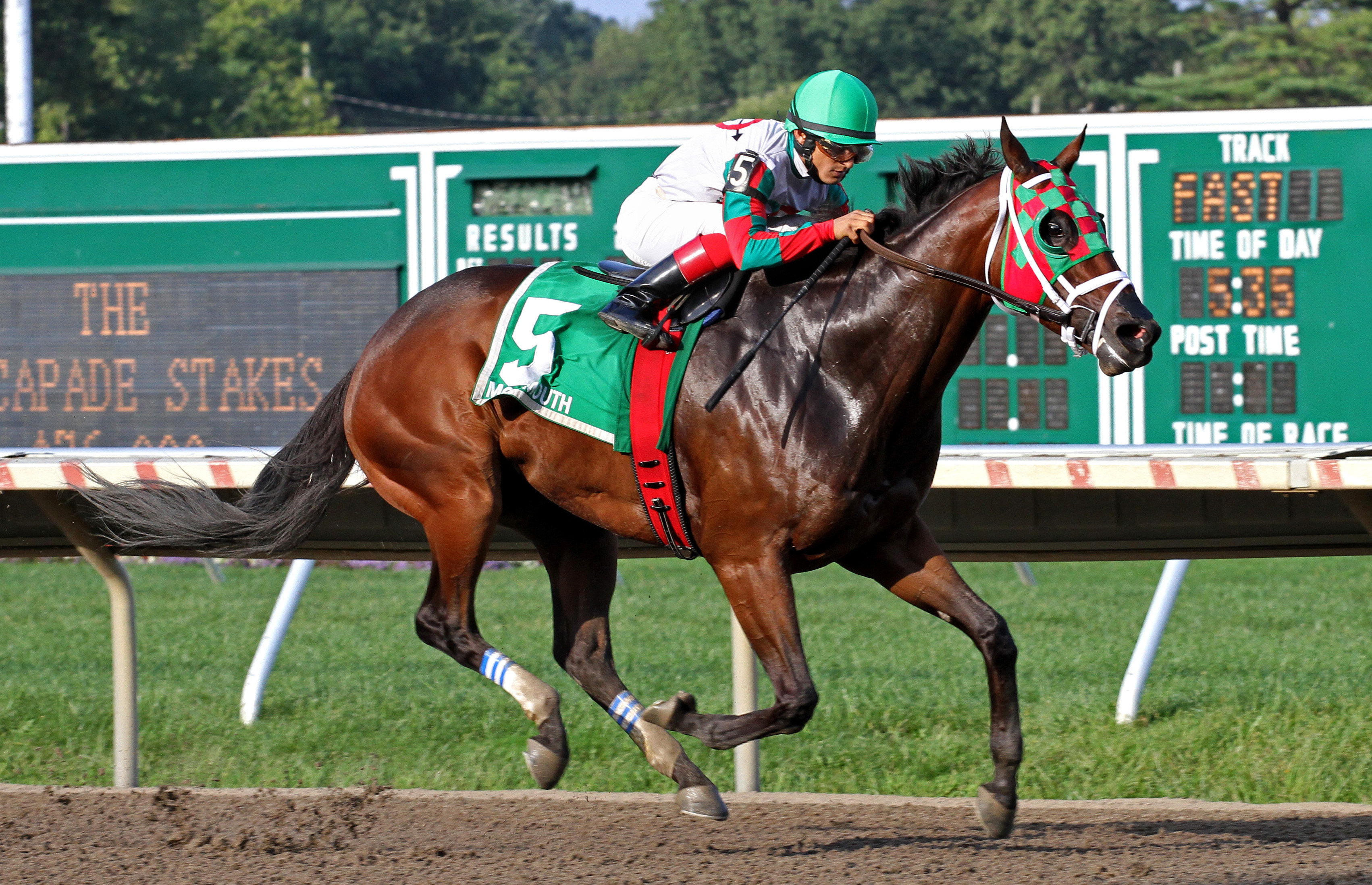 Ribo Bobo wins the Icecapade Stakes