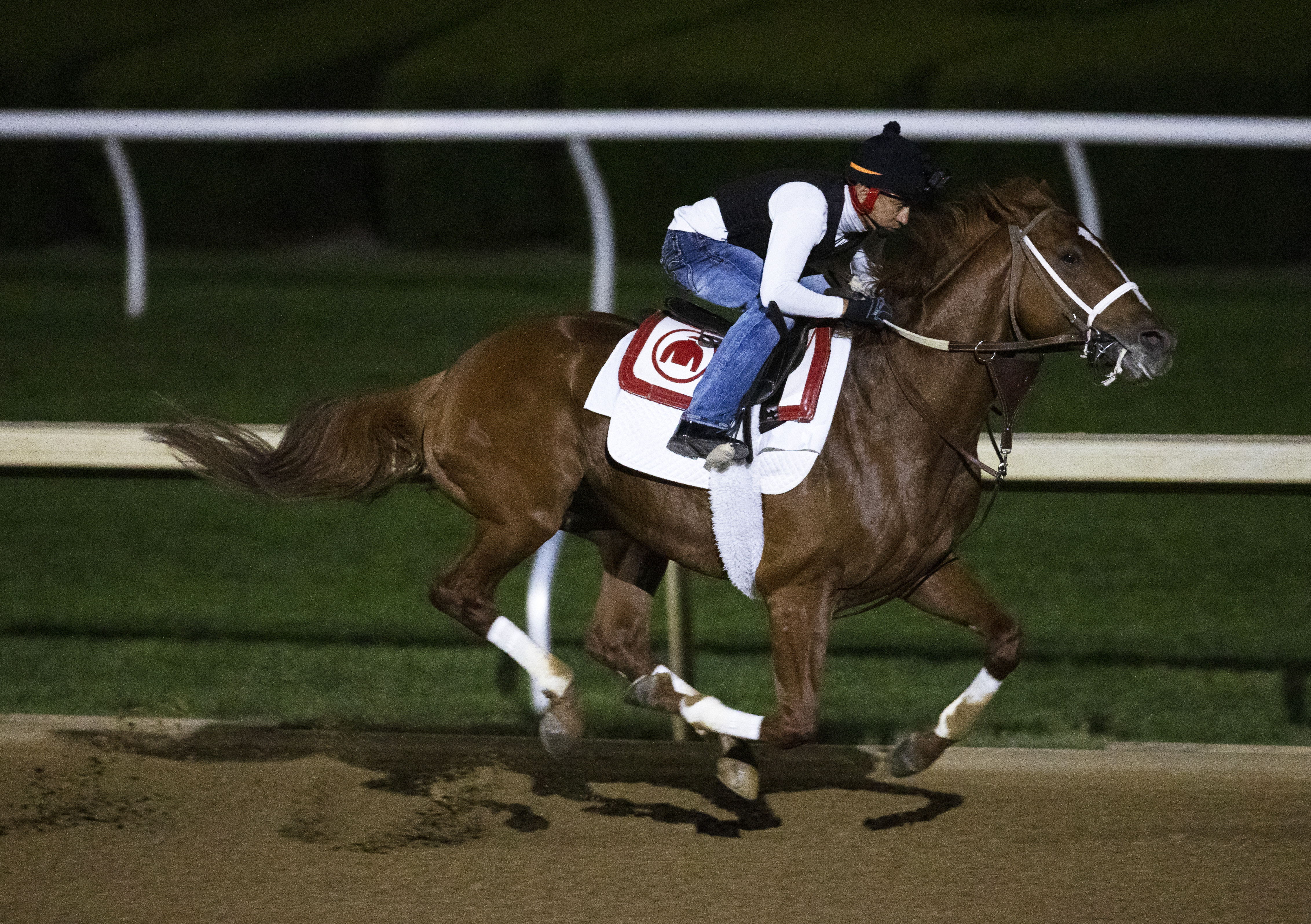 Rich Strike breezes at Keeneland Oct 25 2022
