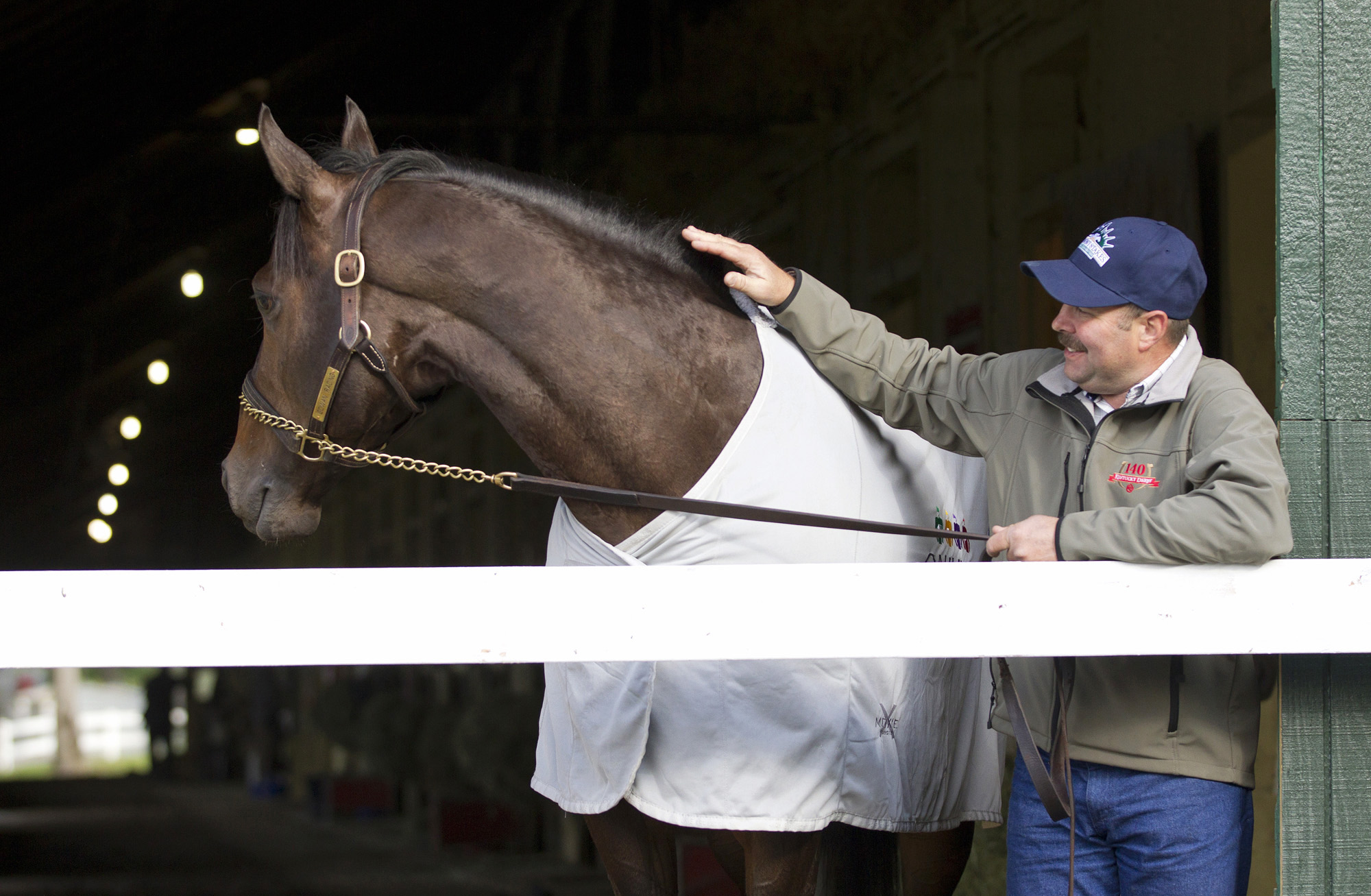 Ride On Curlin with Billy Gowan at Belmont Park