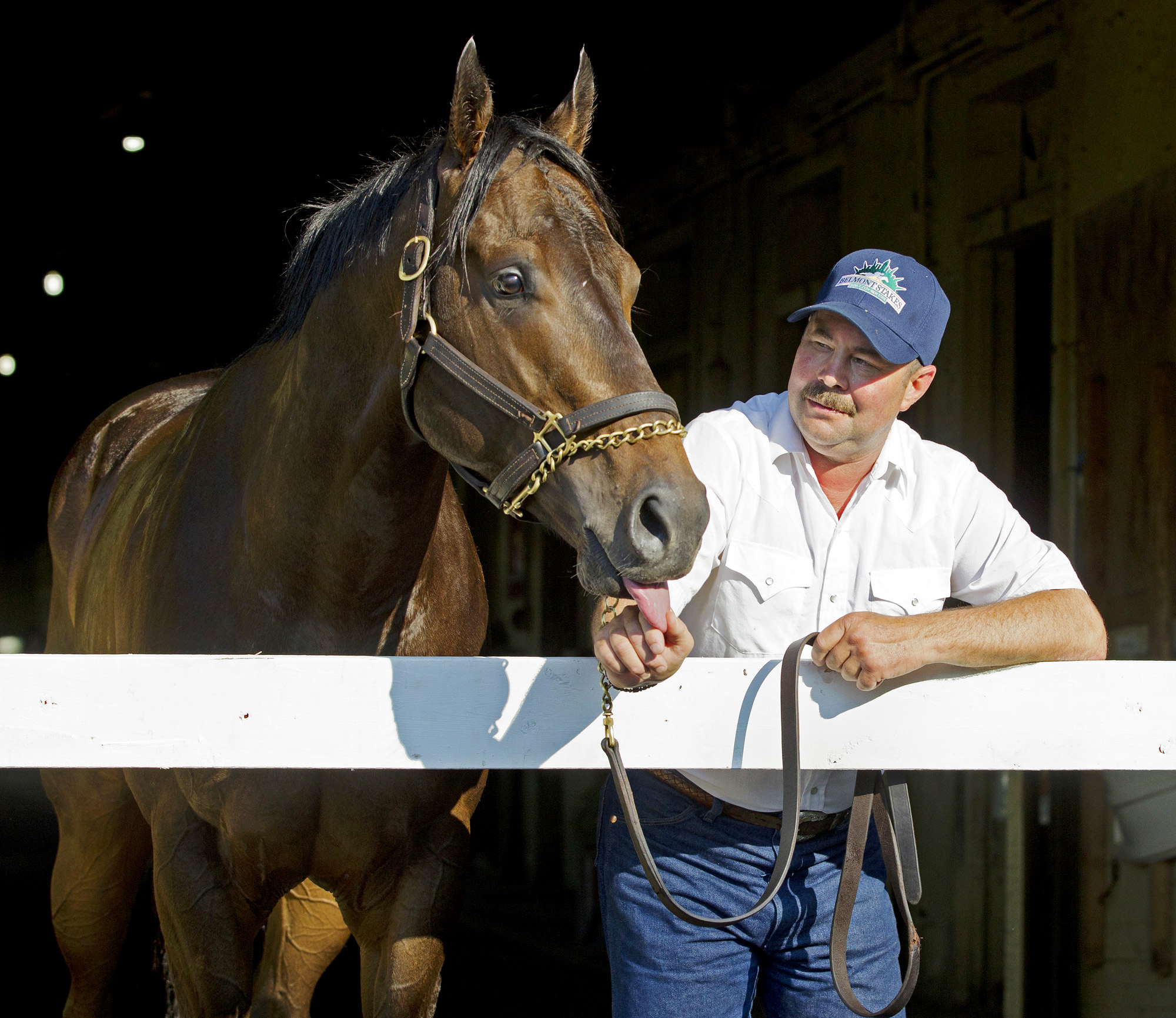 Ride On Curlin with trainer Billy Gowan