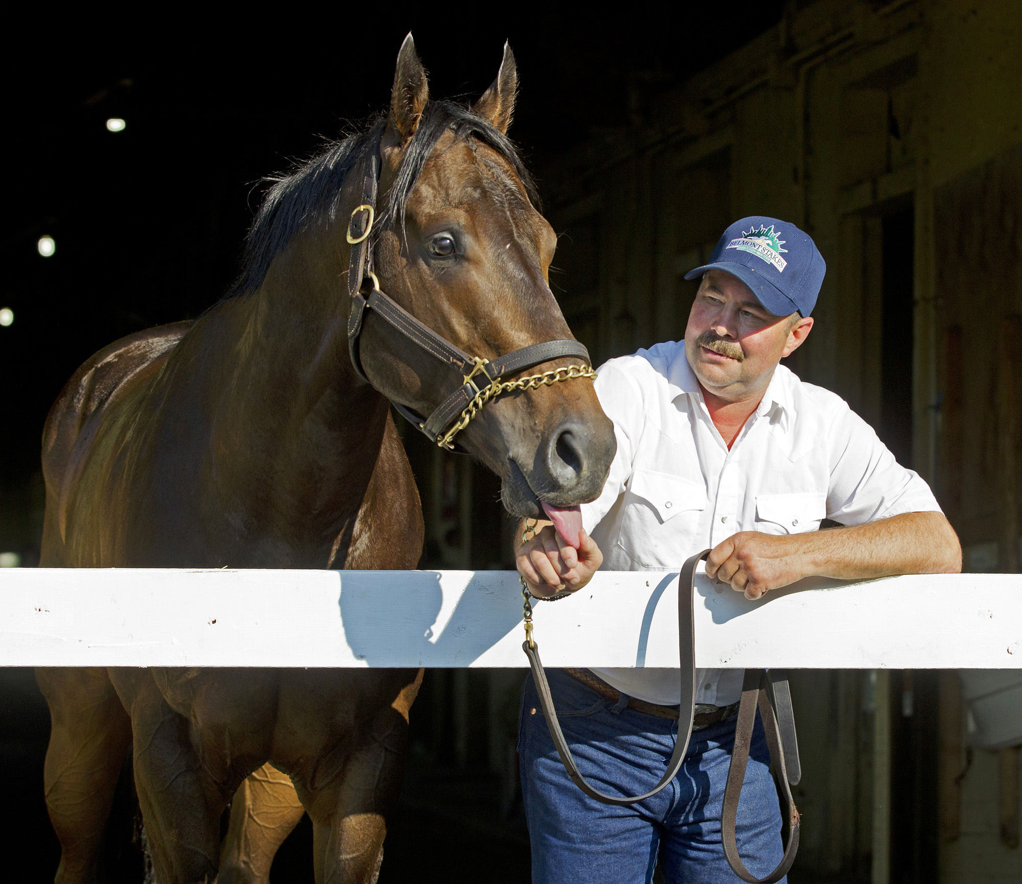 Ride On Curlin with trainer Billy Gowan