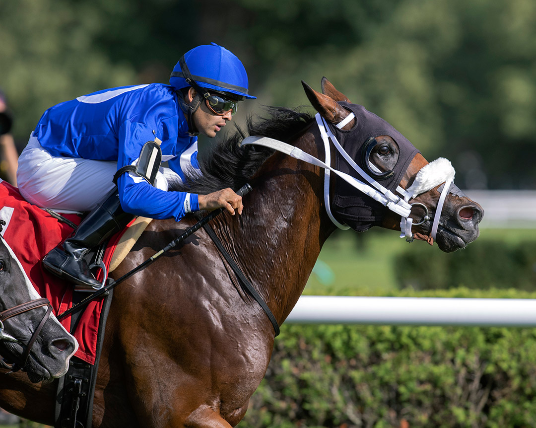 Rinaldi wins the 2021 Forbidden Apple Stakes at Saratoga Race Course