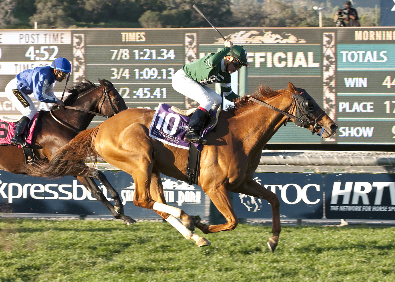 Ring Weekend wins the Kilroe Mile