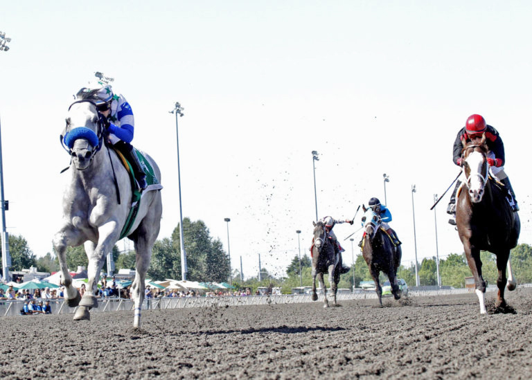 Riser wins the 2018 Mt Rainer Stakes