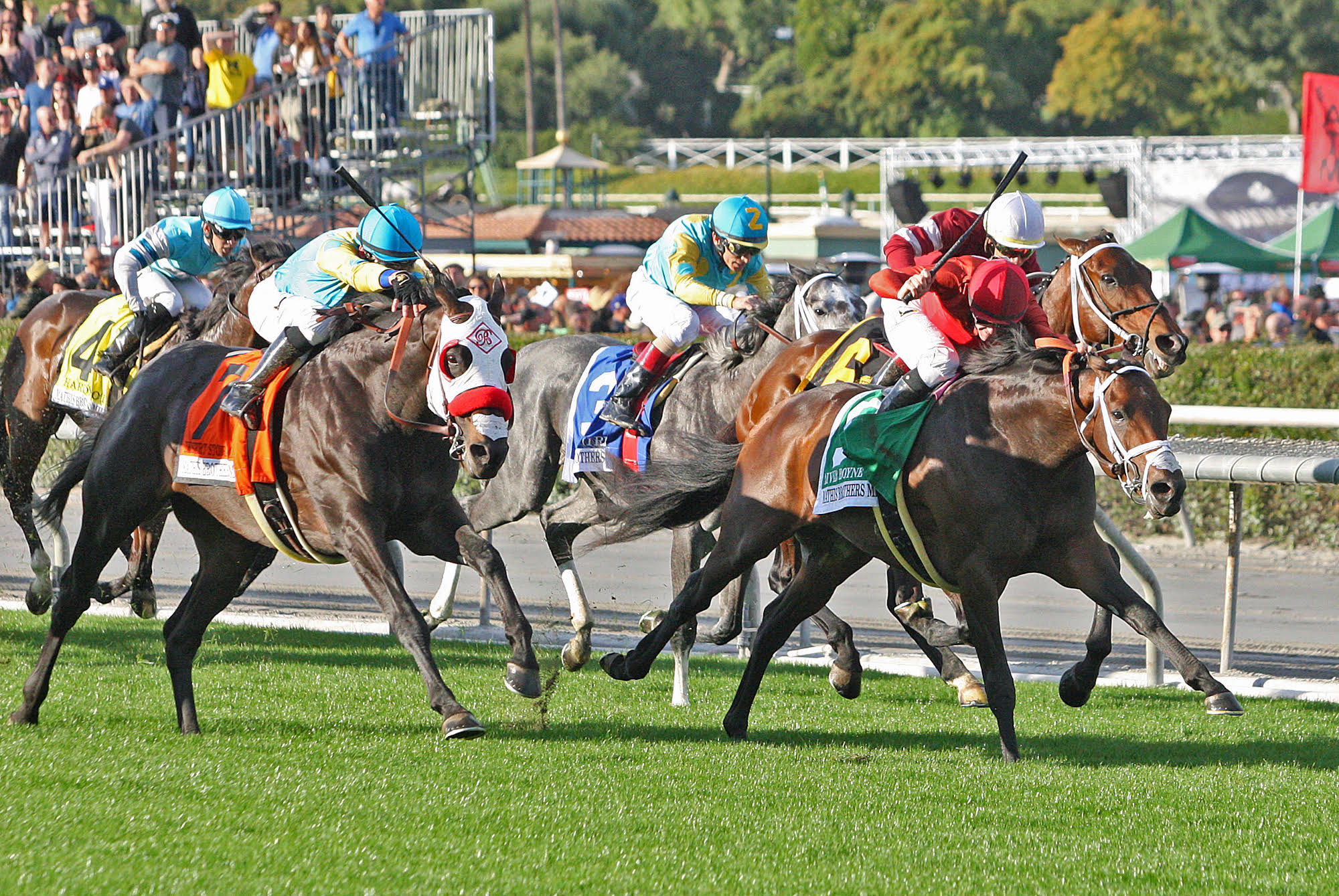 River Boyne (No. 5) wins the 2018 Mathis Brothers Mile