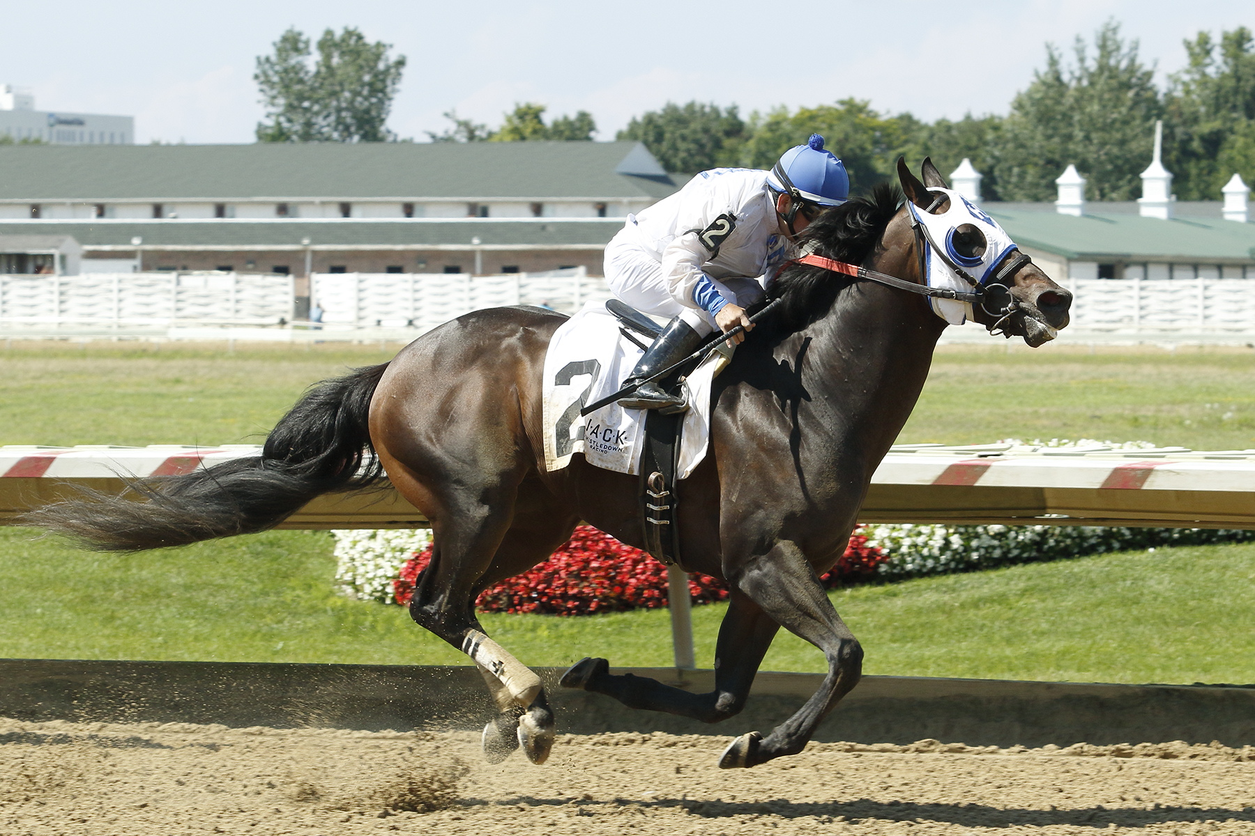 Rivers Run Deep wins the 2017 Honey Jay Stakes