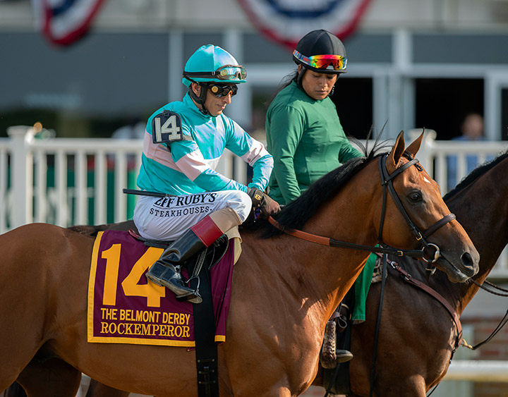 Rockemperor at the 2019 Belmont Derby at Belmont Park