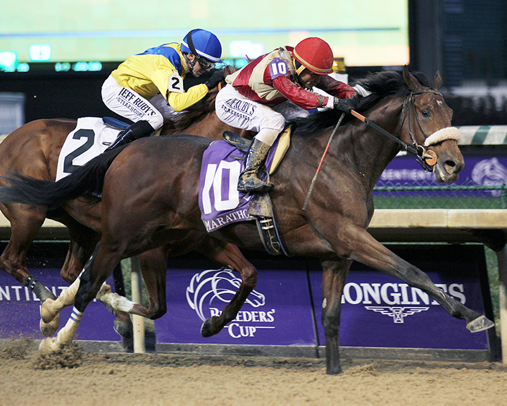 Rocketry wins the 2018 Marathon Stakes