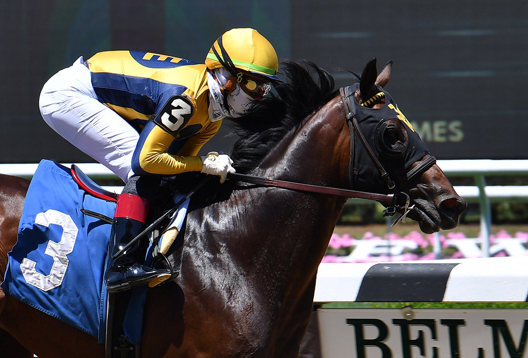 Roderick wins a June 21 maiden race at Belmont Park