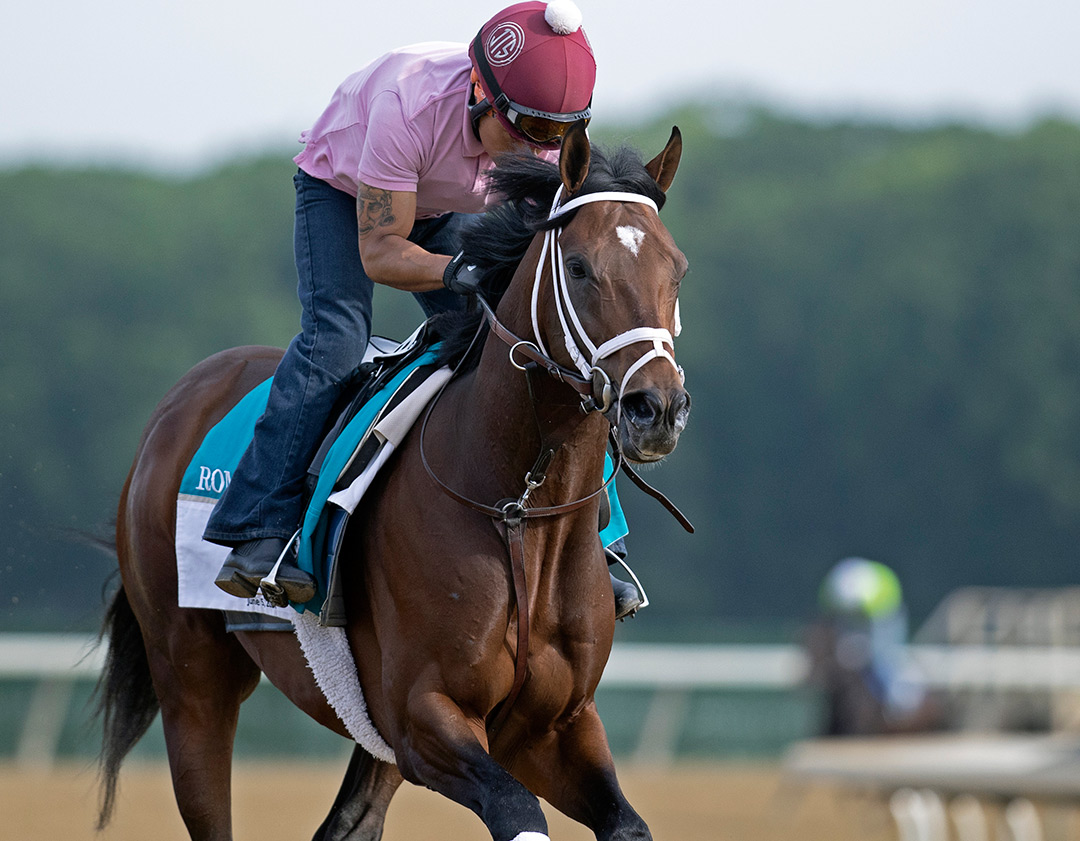 Rombauer trains at Belmont Park on June 1
