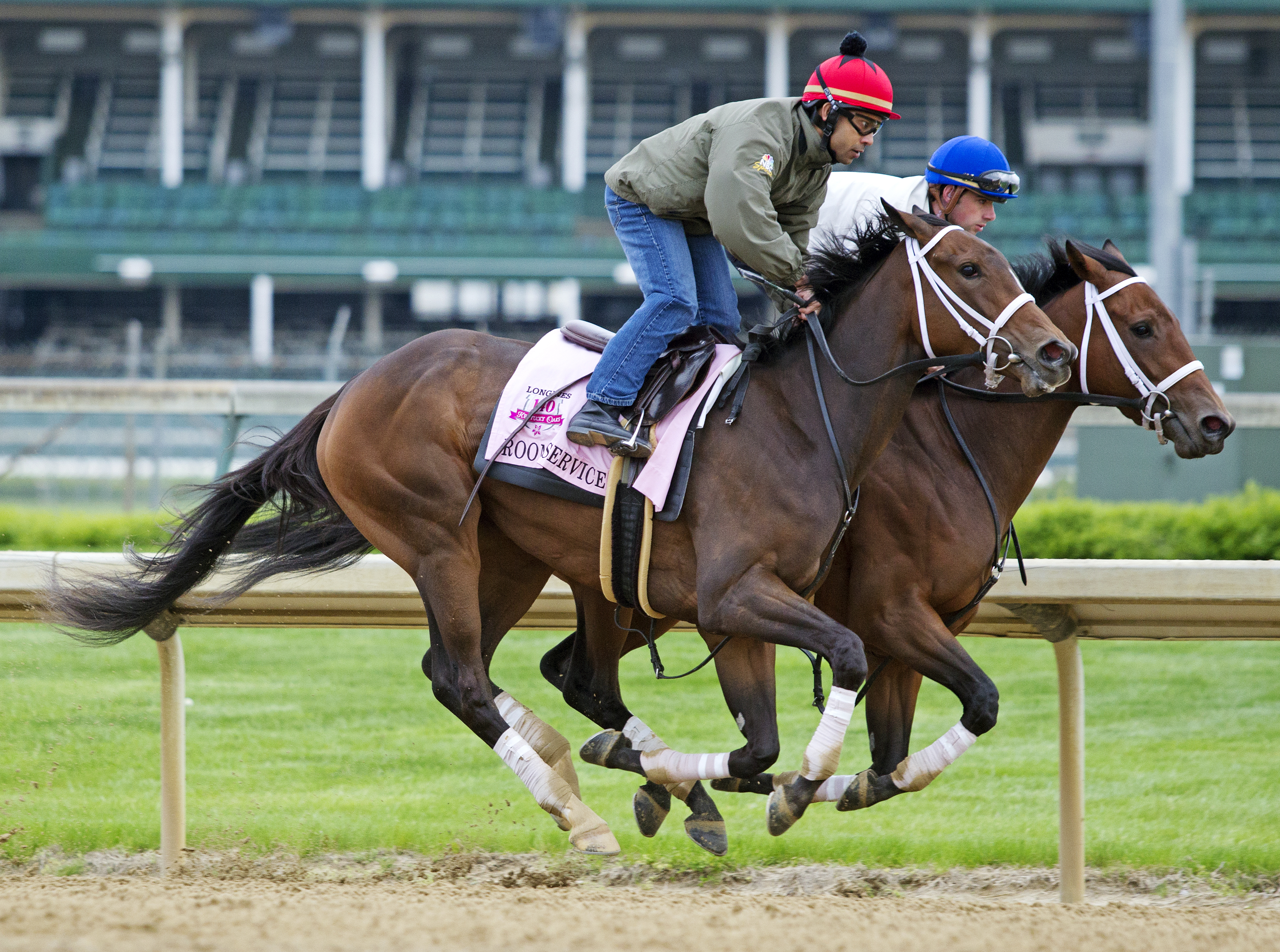 Room Service and Aurelia's Belle working on April 24