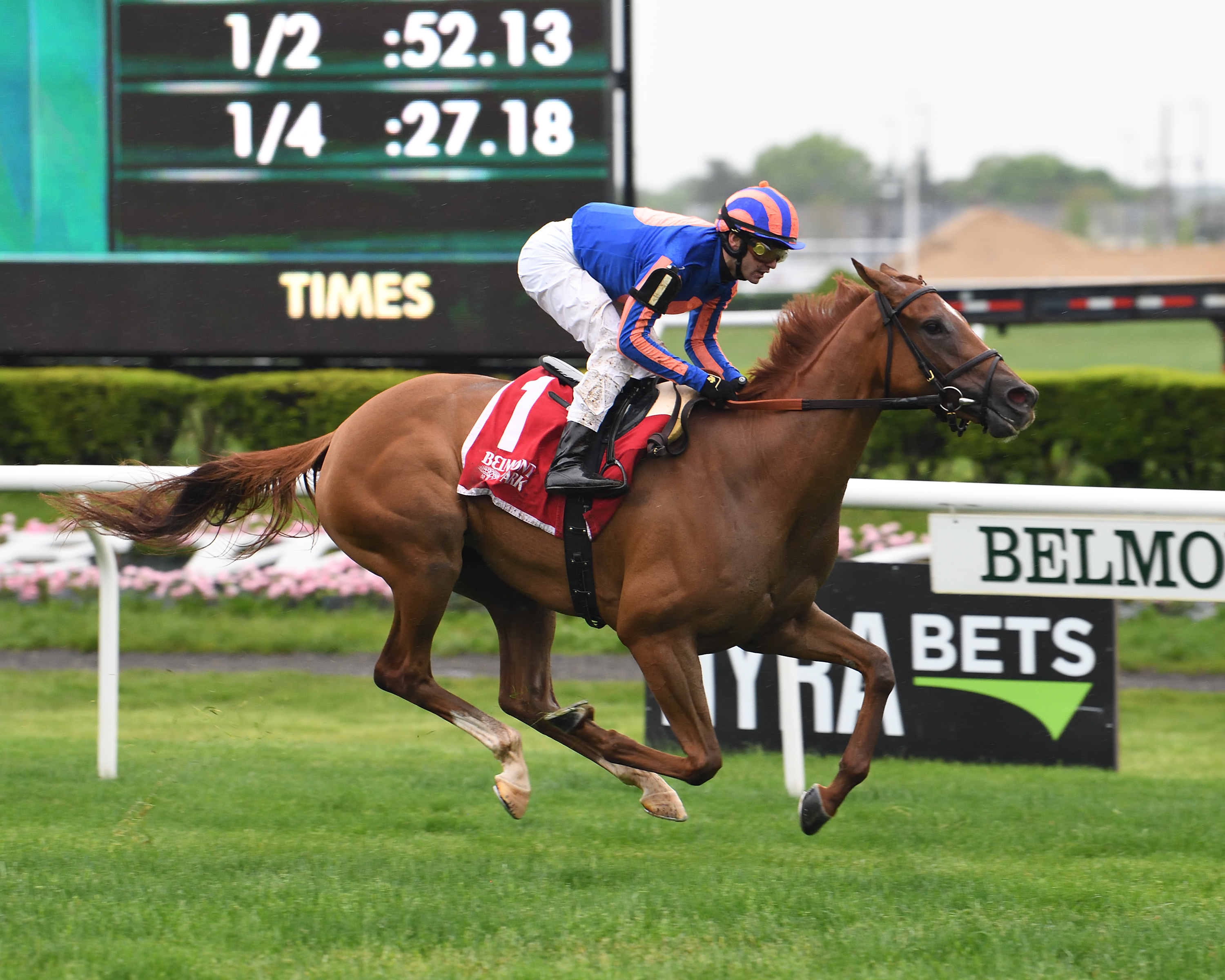 Rougir wins the Beaugay at Belmont on May 14 2022