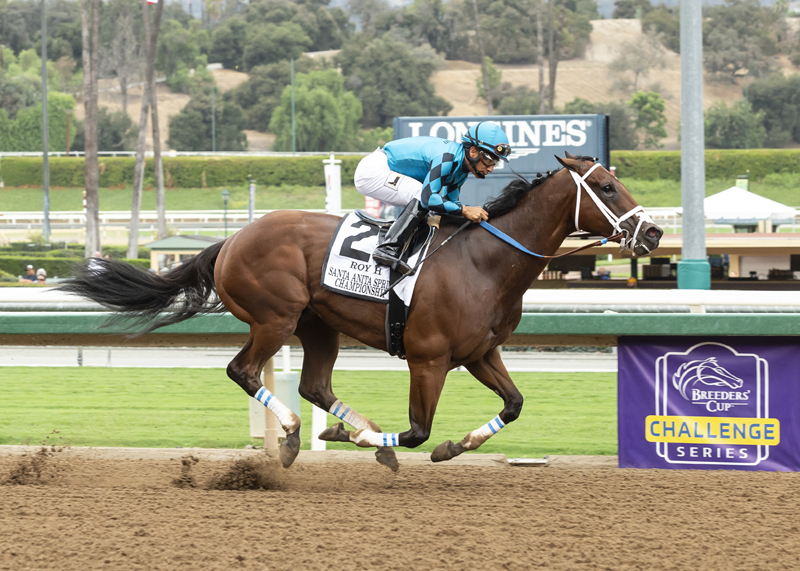Roy H wins the 2018 Santa Anita Sprint Championship