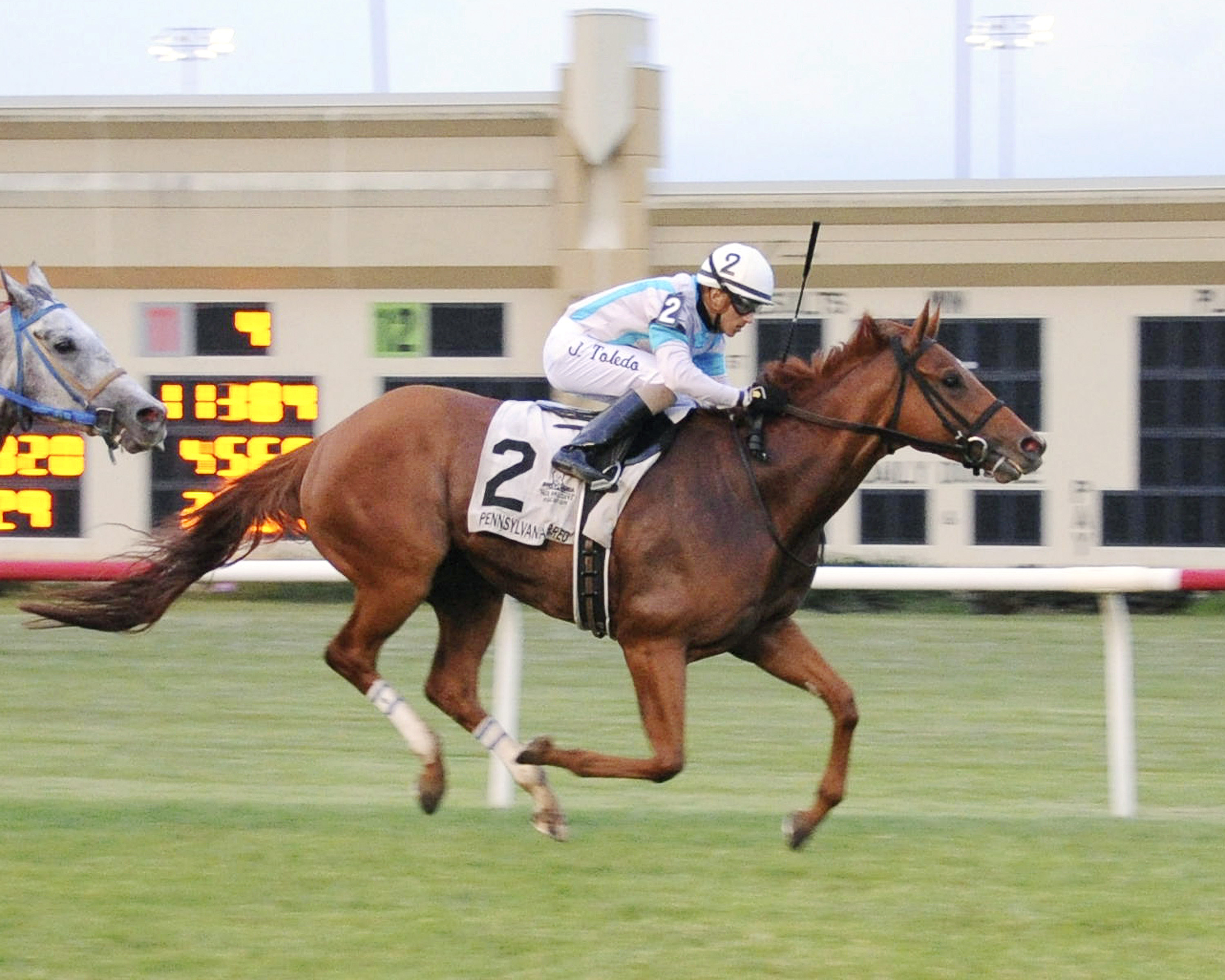 Royal Renege wins the Lyphard Stakes