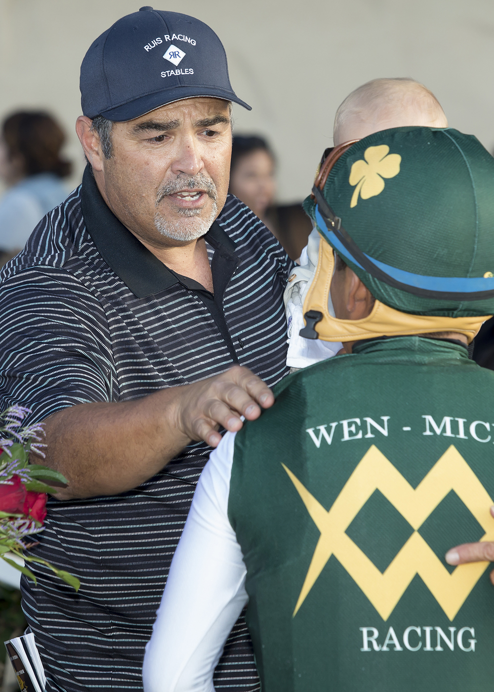 Mick Ruis with Martin Garcia after winning the Debutante