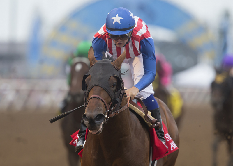 Run Away wins the Best Pal Stakes at Del Mar 8.12.17