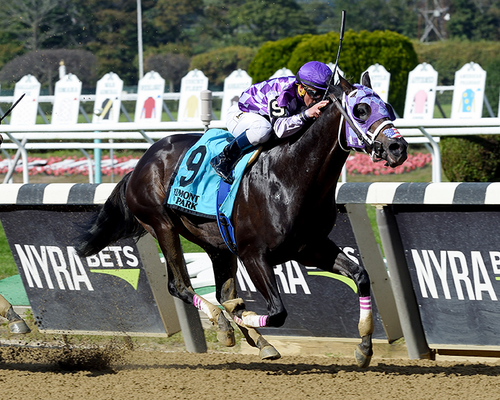 Runaway Lute wins the 2018 Hudson Handicap