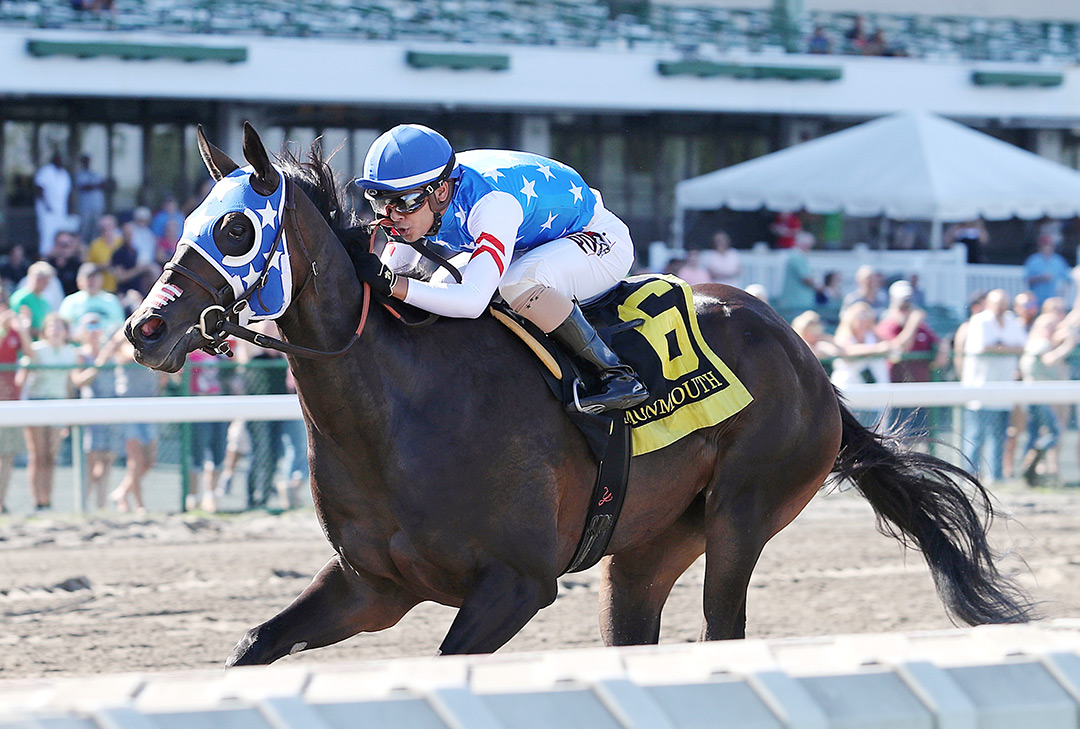 Runup wins the 2021 Sorority Stakes at Monmouth Park