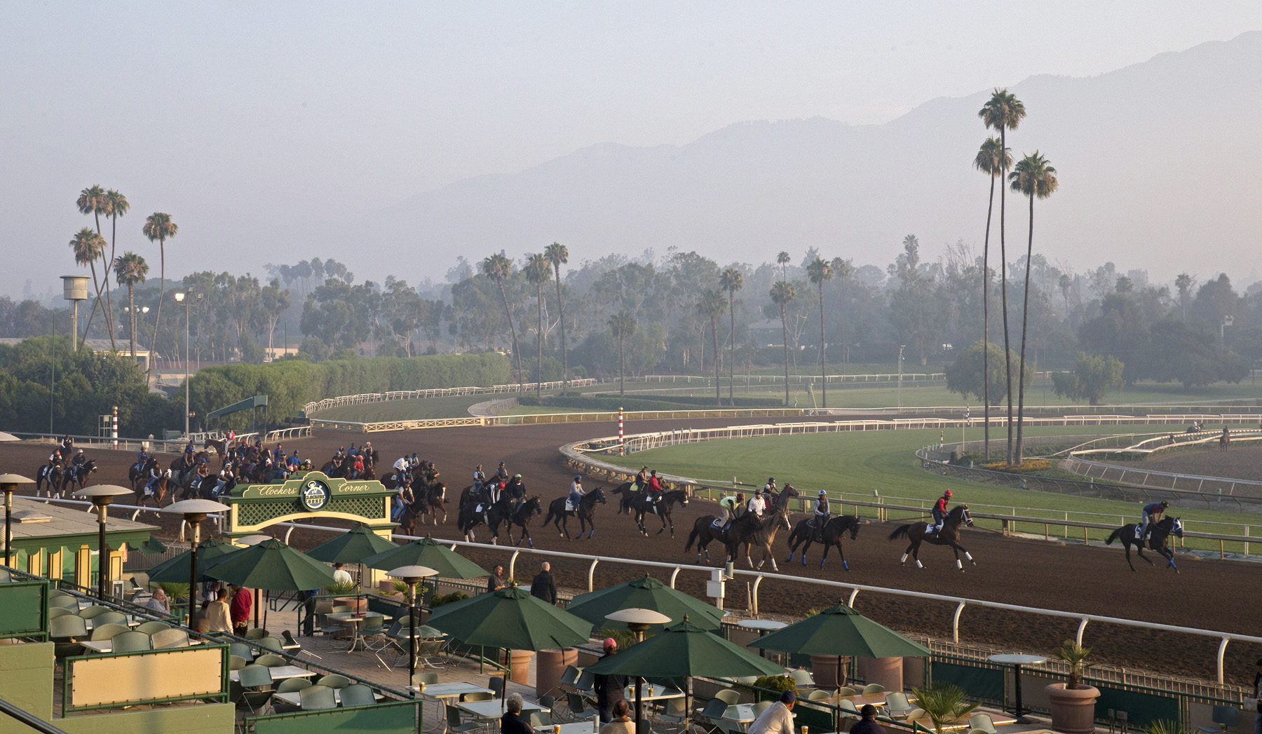 Santa Anita clocker-s corner