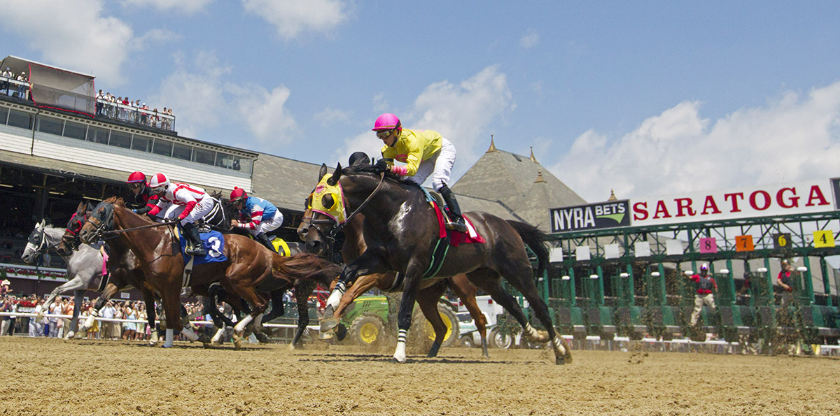 Dirt racing at Saratoga Race Course