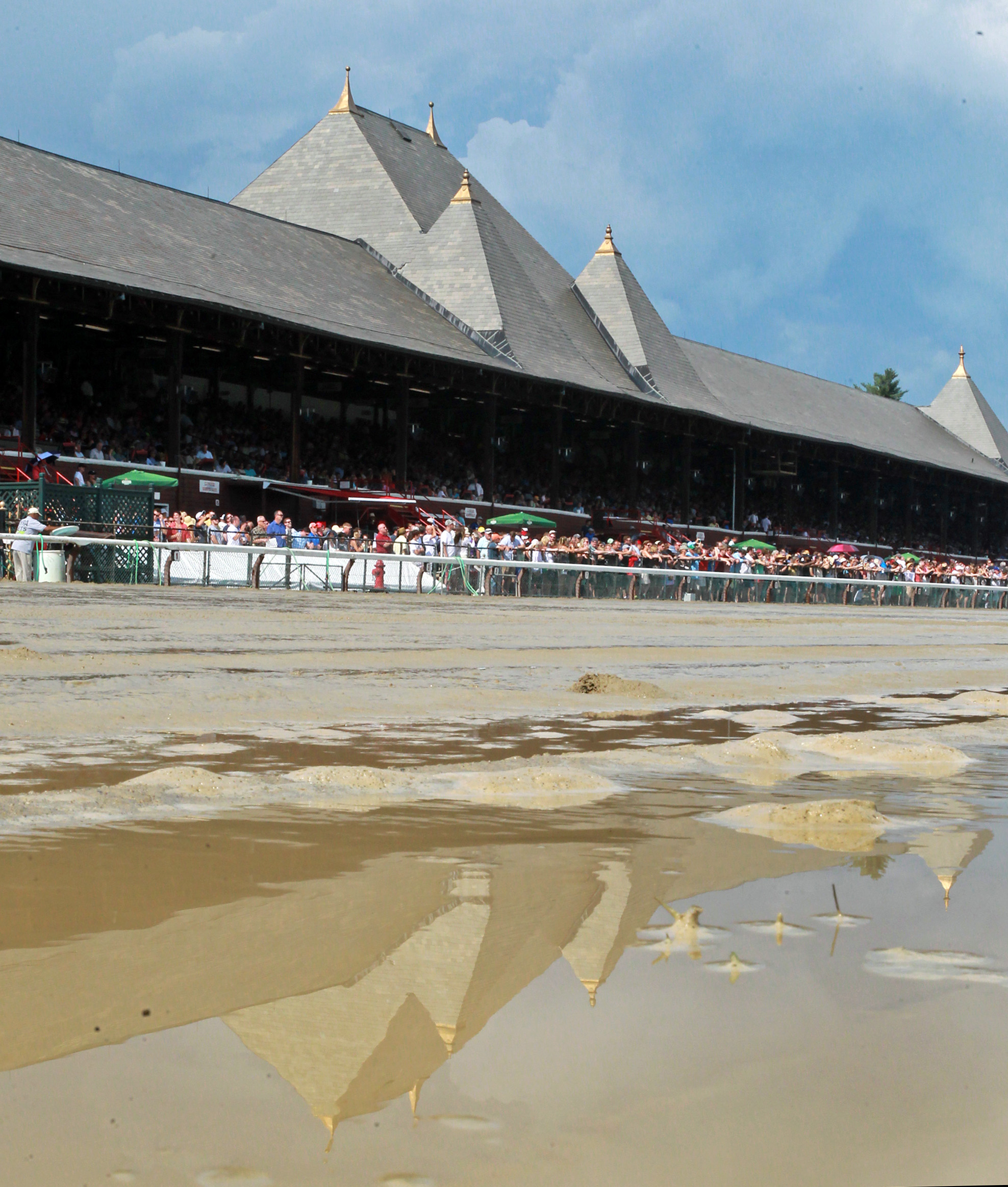 mud at Saratoga Race Course