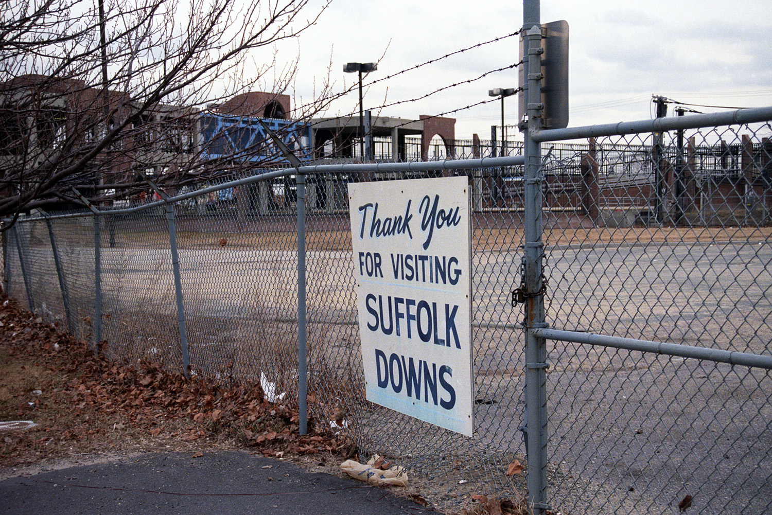 Suffolk Downs thank you sign