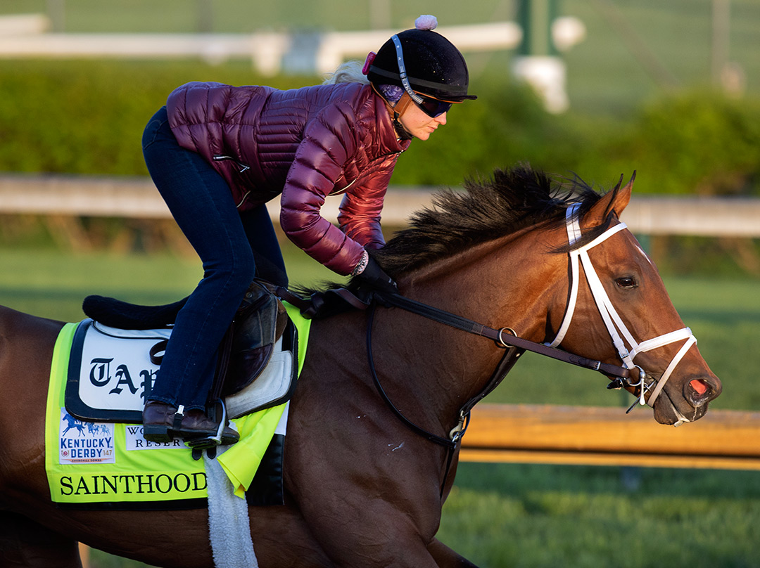 Sainithood trains at Churchill Downs on April 19