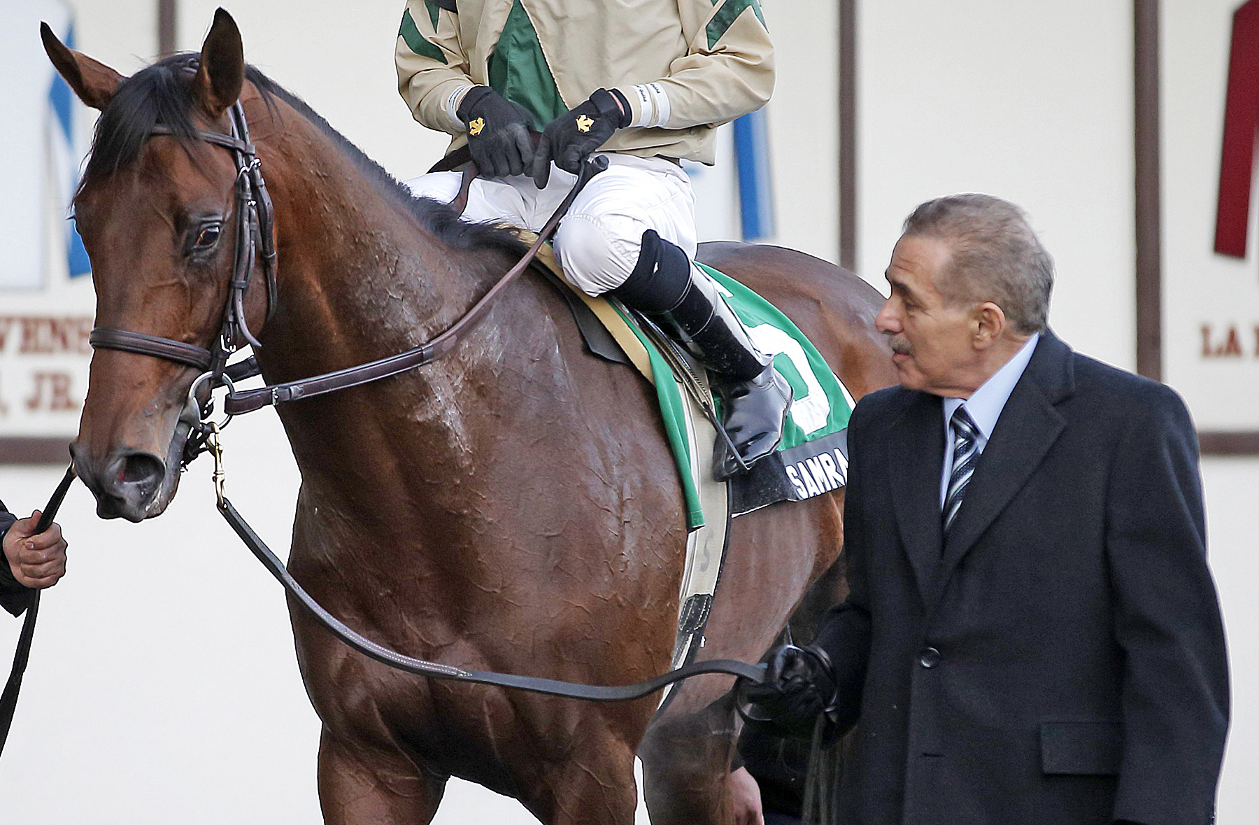 Samraat with owner Len Riggio
