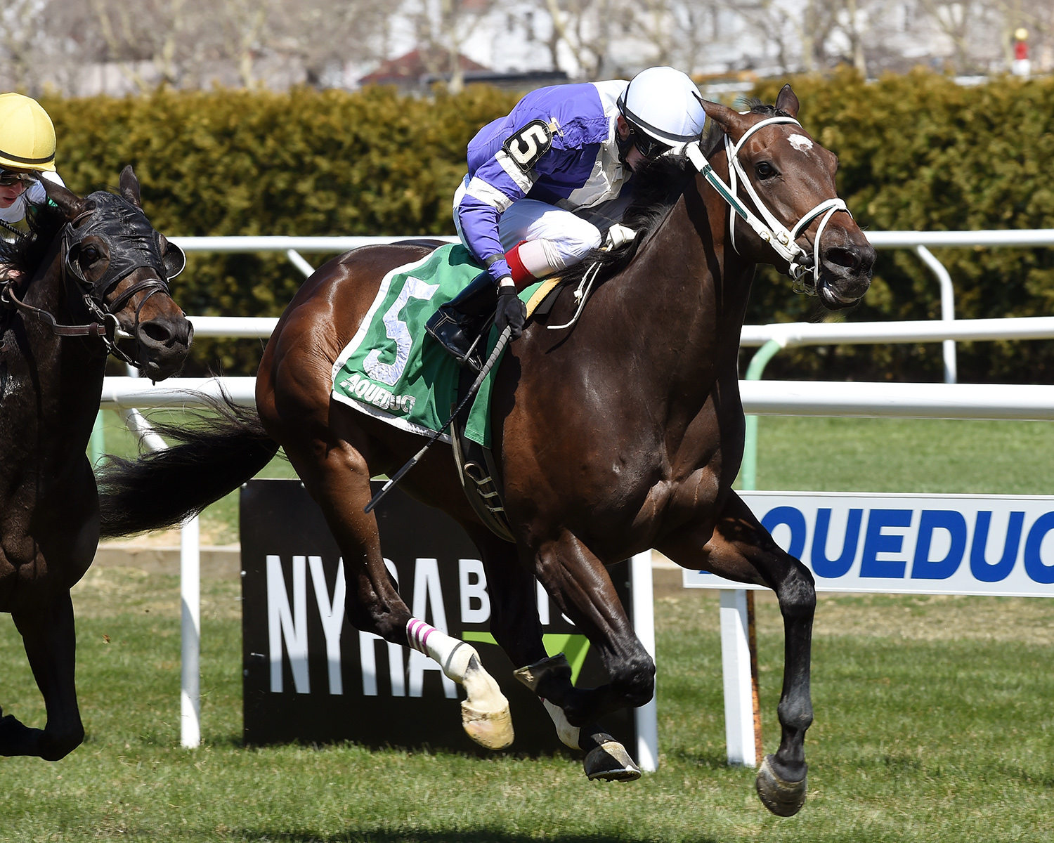 Sand Dancer wins the Woodhaven Stakes