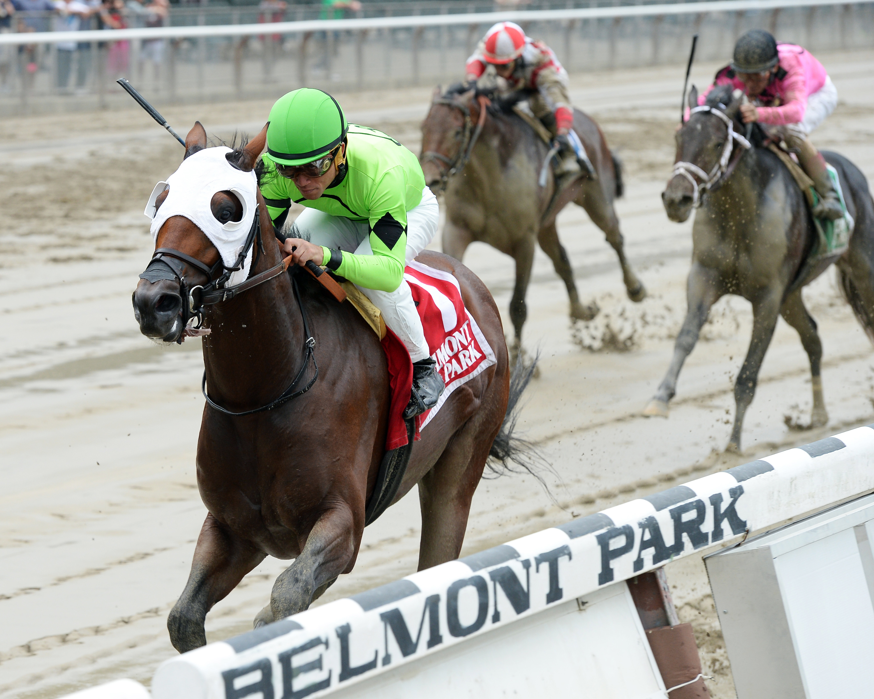 Saratoga Heater wins the Bertram F. Bongard Stakes