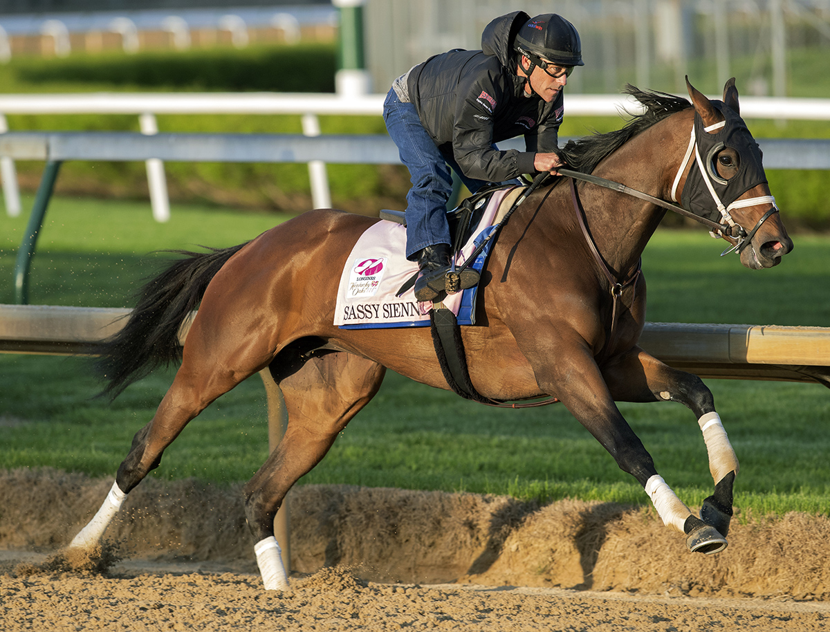 Sassy Sienna trains at Churchill in April